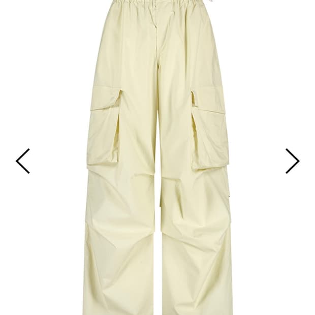에즈이프캘리 PARACHUTE CARGO PANTS LEMON