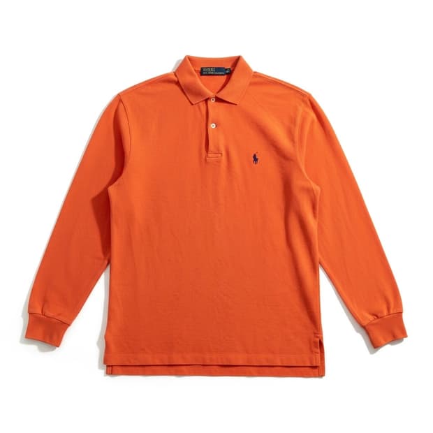 폴로 랄프로렌 긴팔 카라티 오렌지