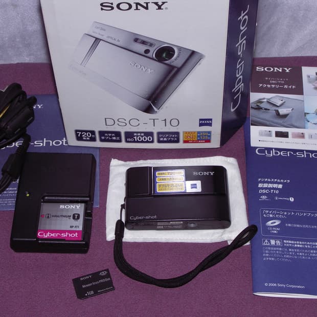 Sony cybershot dsc-t10 풀박스 빈티지 디카 (작례O)