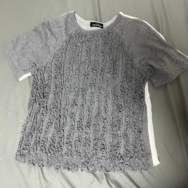 꼼데가르송 트리콧 프릴 티셔츠