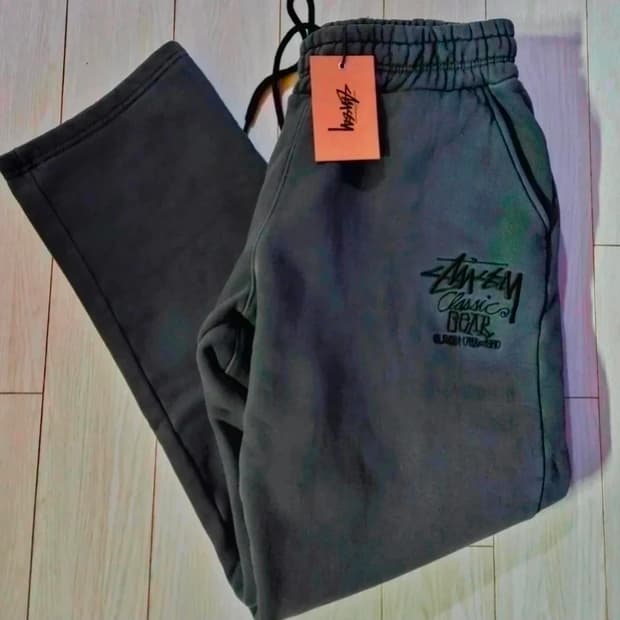 스투시 클래식 기모 트레이닝 바지