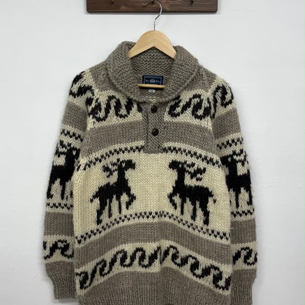 [L] 빈티지 코위찬 헤비 울 니트