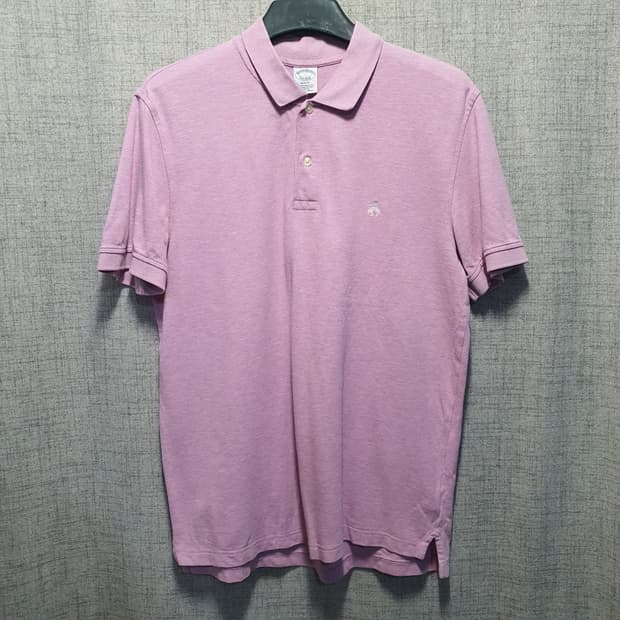 브룩스브라더스 핑크 반팔 폴로티셔츠 