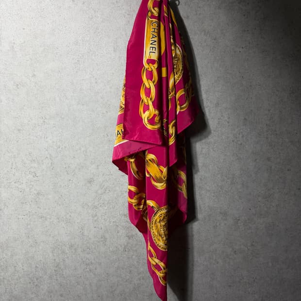 빈티지 샤넬 실크 스카프