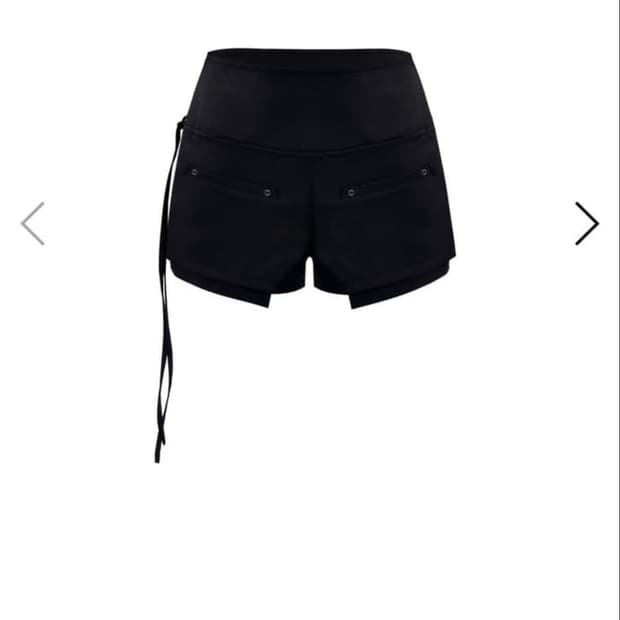 0104 EYELET SHORTS 아일릿 반바지 블랙 쇼츠[1]