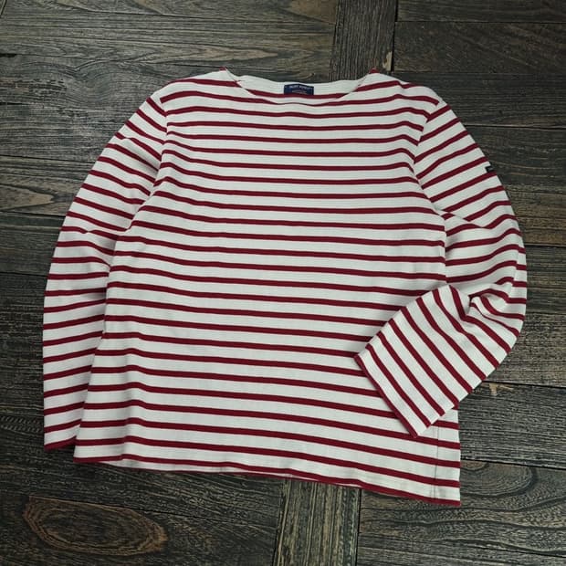 [세인트제임스] 스트라이프 보트넥 롱슬리브 긴팔티 M18840