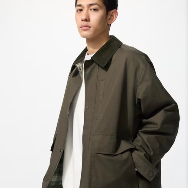 유니클로 유틸리티 쇼트 블루종