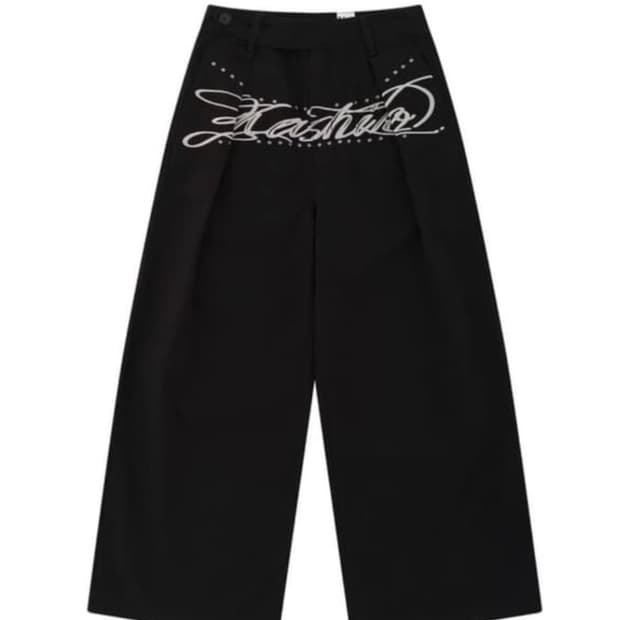 카시코 Embroidered Pintuck Wide Pants 