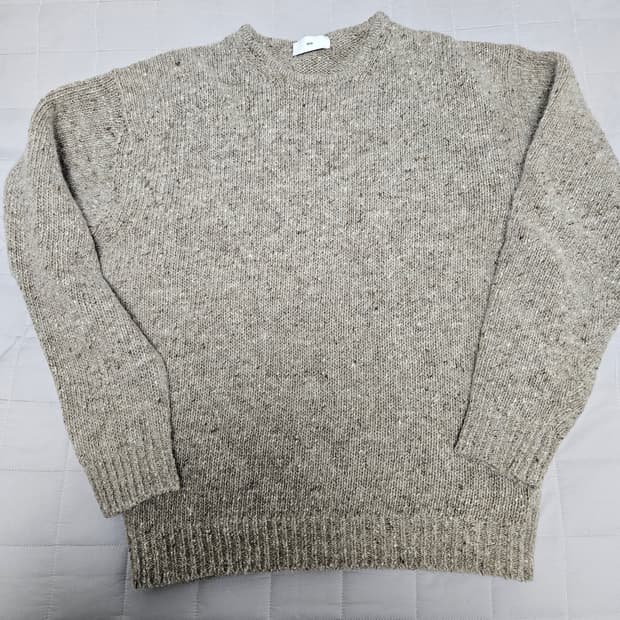 스테디에브리웨어(sew) 도네갈 모헤어 트위드 라운드 니트