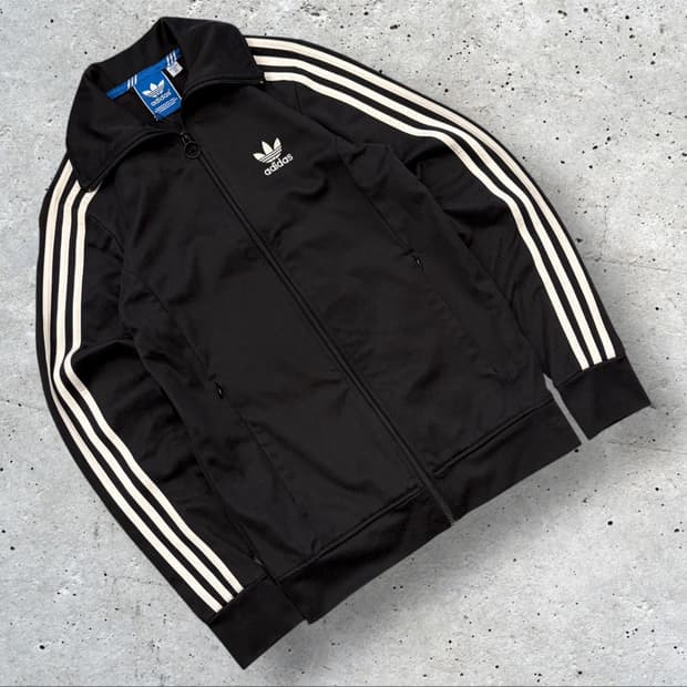 [85] 14s 아디다스 유로파 삼선 트랙탑 져지 블랙 C308