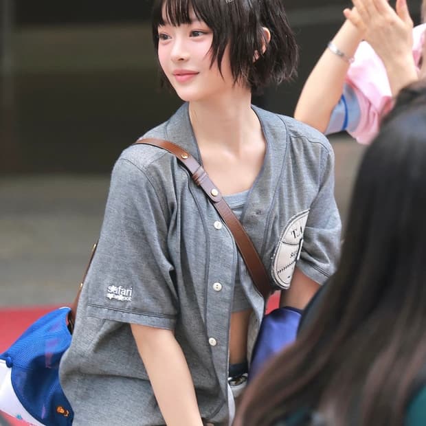 (0) 사파리스팟 루 베이스 유니폼 더그아웃 셔츠 그레이