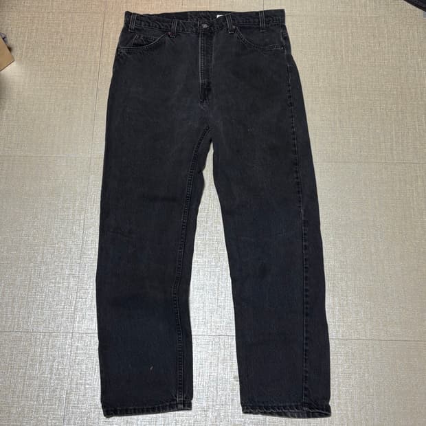 90s USA🇺🇸 리바이스 505 오렌지 탭 블랙 흑청