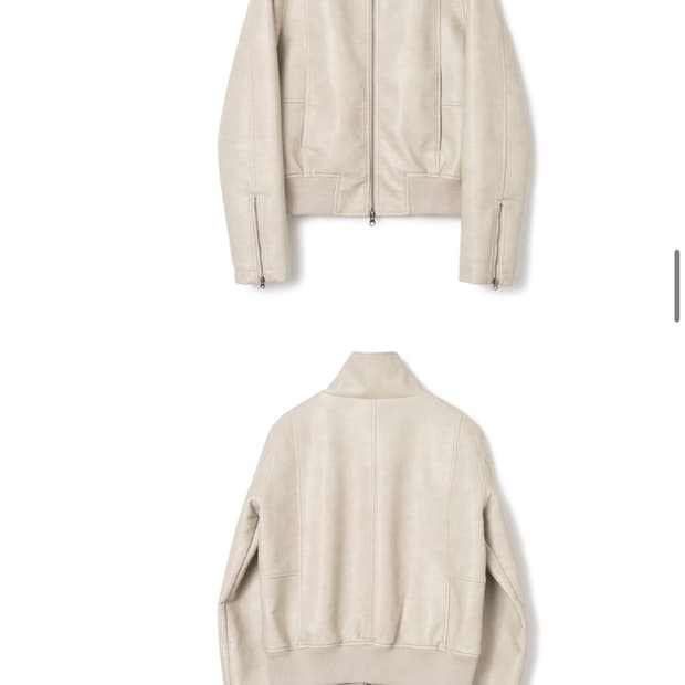 밀로 우먼 리브드 레더 워크 자켓