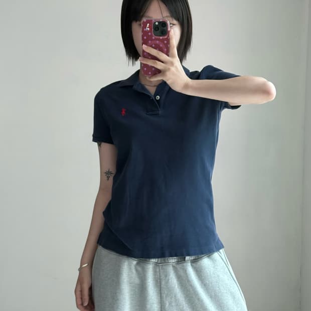폴로 네이비 pk 반팔티
