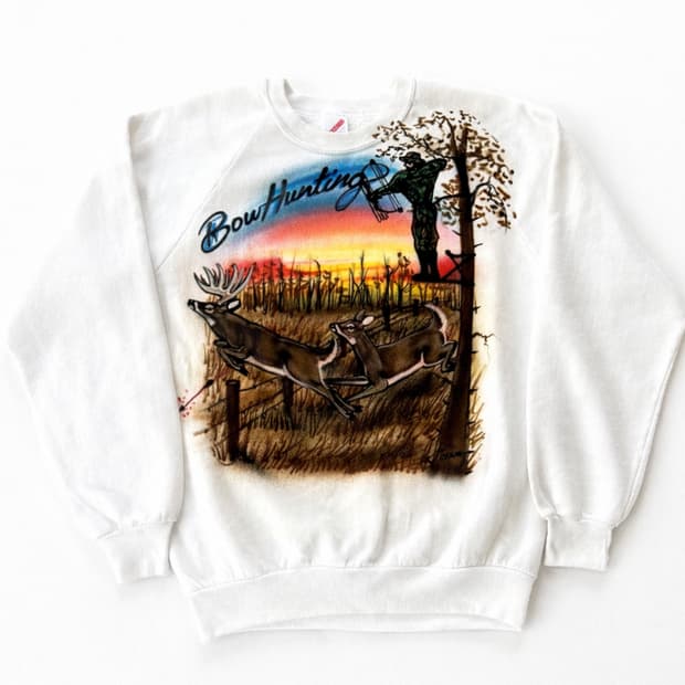 80s Jerzees 에어 브러쉬 스웻셔츠 L