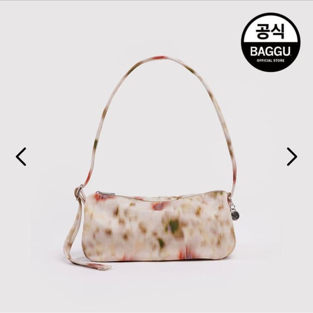 BAGGU 나일론 로프 백 앱스트랙트 플로럴