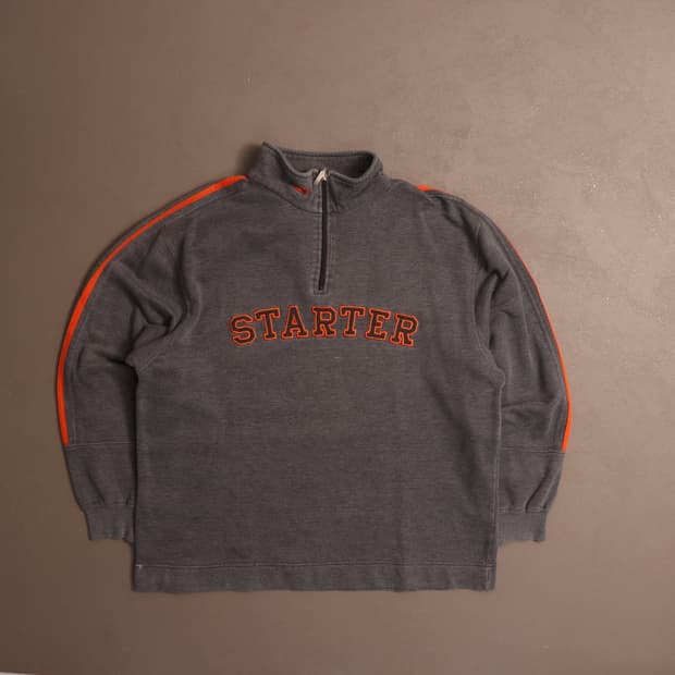 스타터 하프집업 아치로고 스웻셔츠 A1739