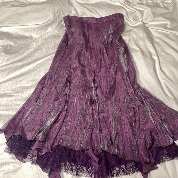 fairy grunge oriental purple skirt 