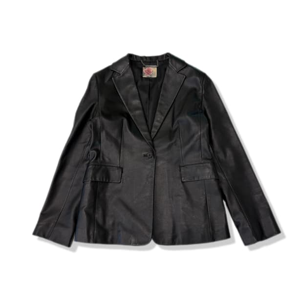 vintage sheepskin single button jacket