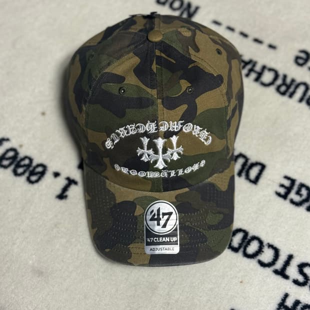 Nptsss 크롬하츠 로고 세메터리 볼캡 카모