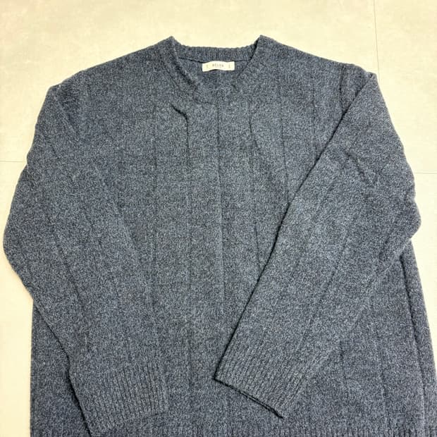 벨리에 22fw 케이블 니트 네이비