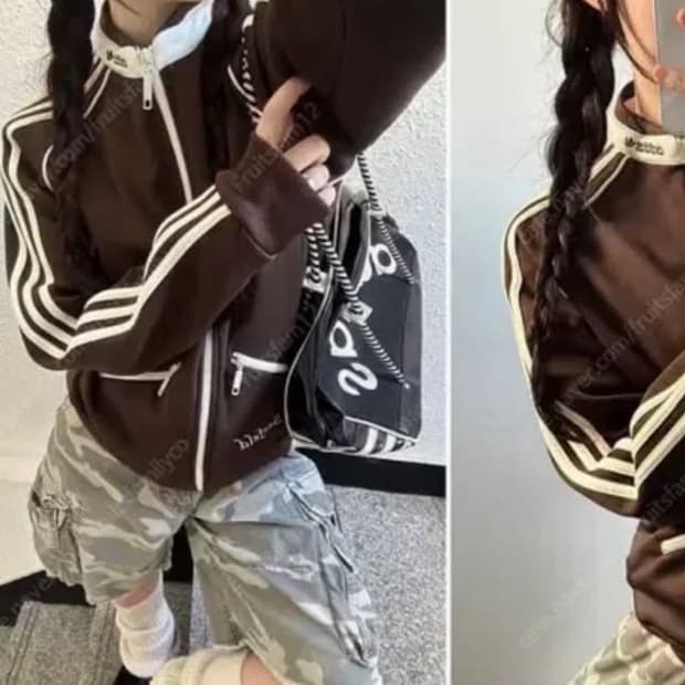 아디다스 브라운 시펠트 트랙탑 져지