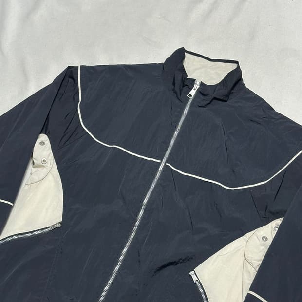 M 조던 미들라인 블랙 우븐 바람막이 