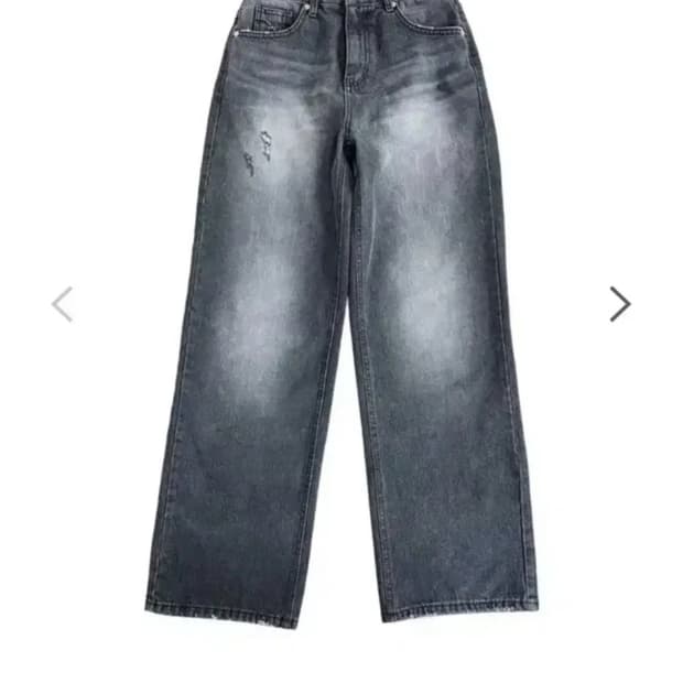 AS ON 애즈온 SIGNATURE DENIM PANTS - BLACK