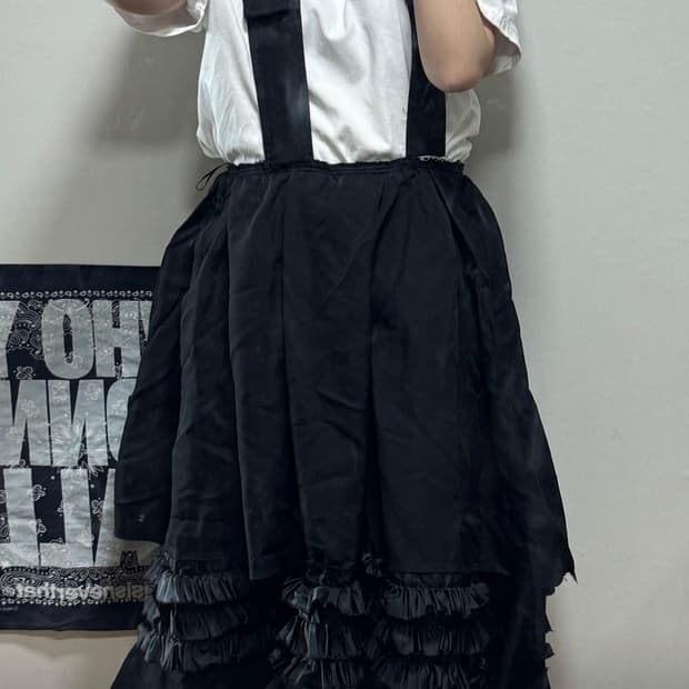 (네고가능)꼼데가르송 블랙 서스펜더 원피스 (25SS M사이즈)