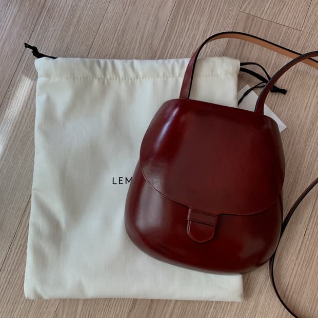 르메르 커트리지백 버건디 lemaire