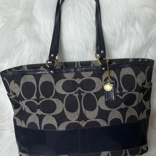 희귀템 ✨Coach denim bag L (코치 데님 토트백)