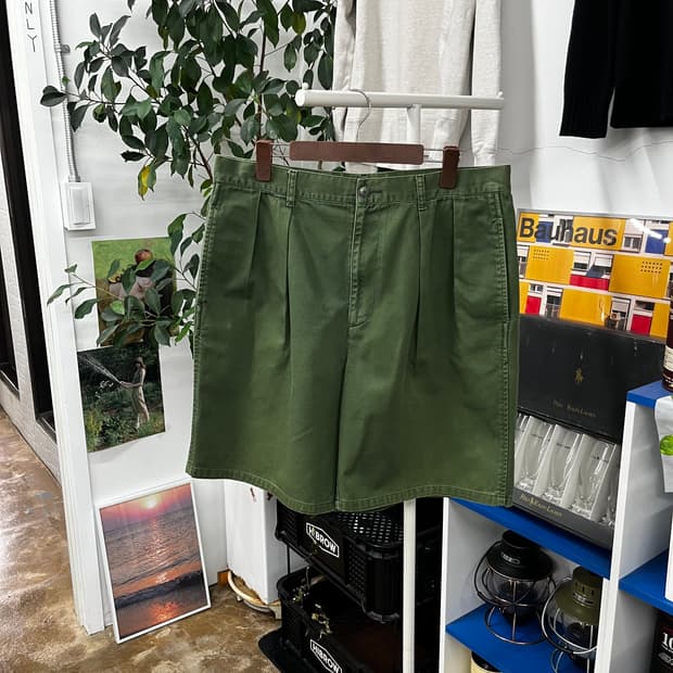 폴로랄프로렌 90s 투턱 쇼츠 36