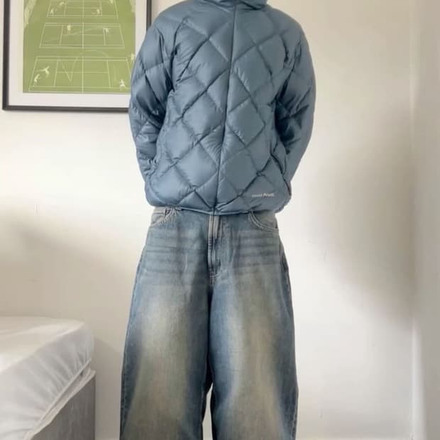 몽벨 다이아몬드 퀼팅 경량패딩