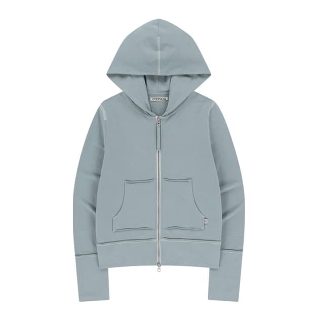 코이세이오 스티치 후드집업 스카이블루