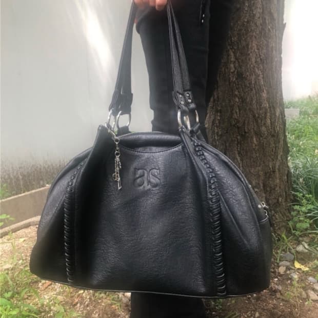 애즈온 보니타 빅백 블랙