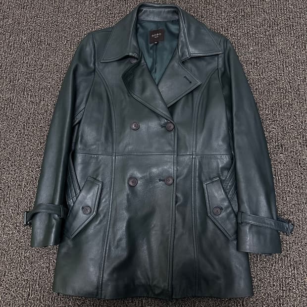 ROBO 로보 양가죽 여성 트렌치 코트 66사이즈