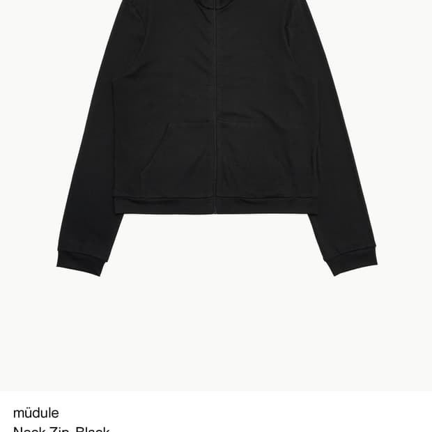 Mudule 머듈 넥 집 블랙 0size 미개봉 새상품