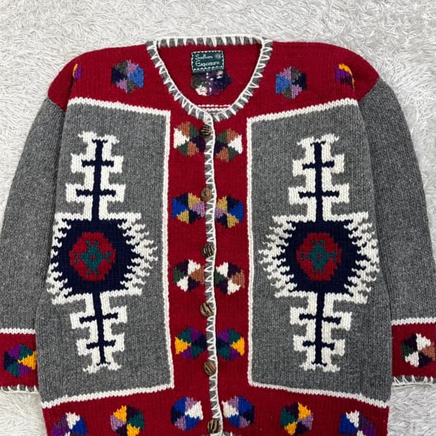 빈티지 패턴 가디건/#2897