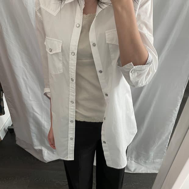 BG white western shirt