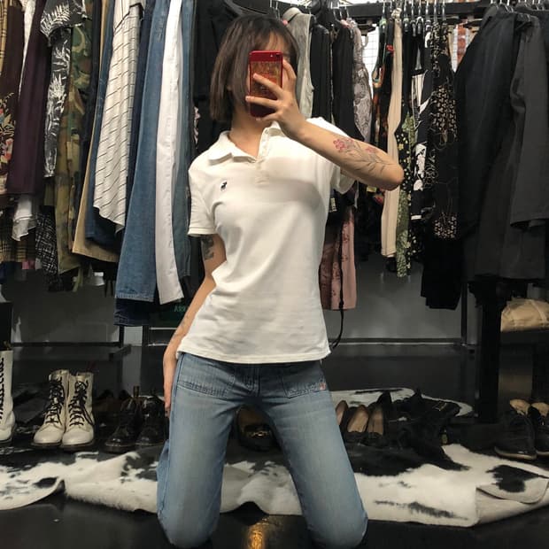 Abercrombie&Fitch 화이트 반팔