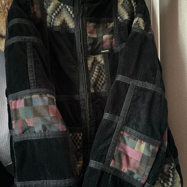 슈프림 18Fw 코듀로이 패치워크 자켓