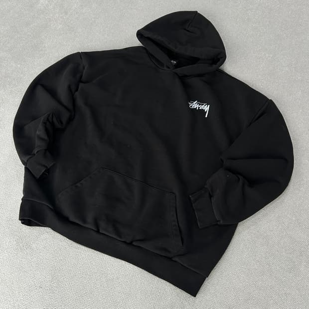 스투시 블랙 후드티 