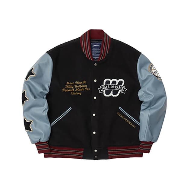 Wkndrs 위캔더스 바시티 자켓 스카이 블루