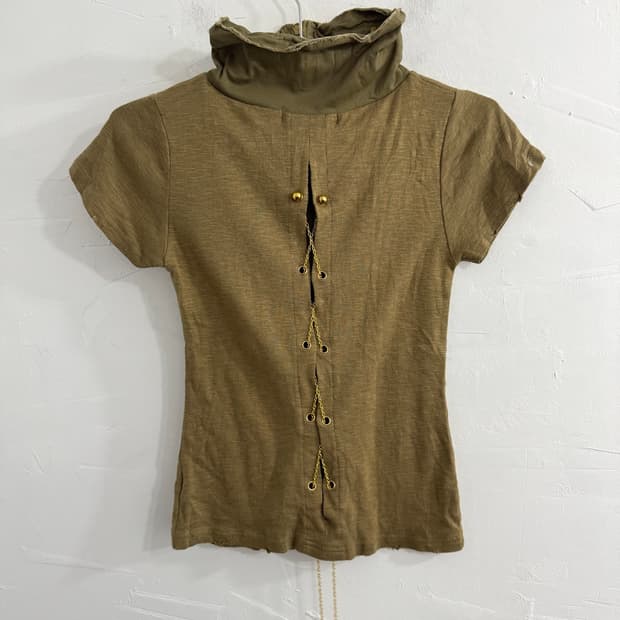 love junkie y2k eyelet top