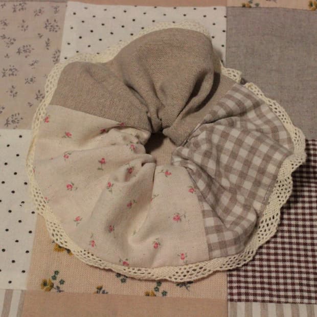 핸드메이드 레이스 스크런치