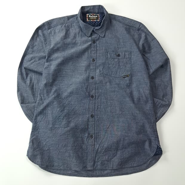 CK363 M 바버 페이즐리안감 샴브레이 셔츠 남방