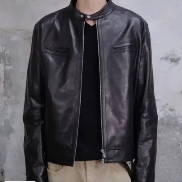 [2] 다이브인 루즈드 베지터블 레더 자켓 블랙