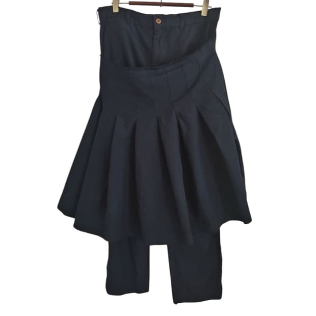 꼼데가르송 플리츠 레이어드 팬츠(네이비)