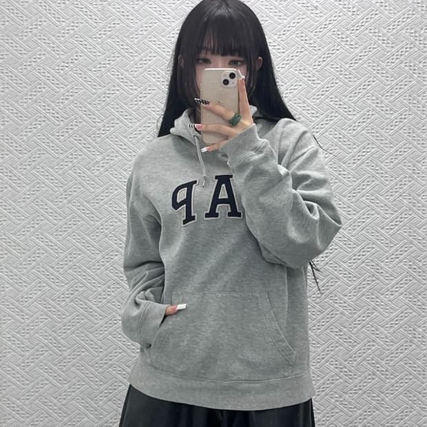 갭 올드스쿨 레트로 빈티지 빅로고 약기모 후드티 105 C10114