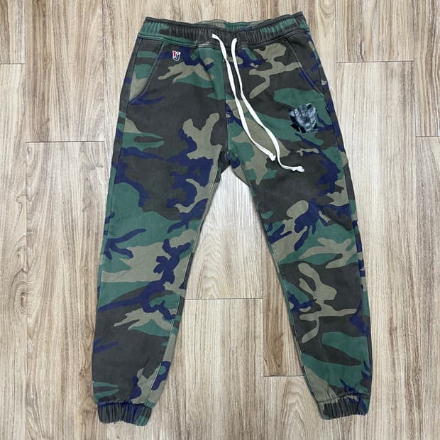 언디핏 기모 카모 조거팬츠 L
